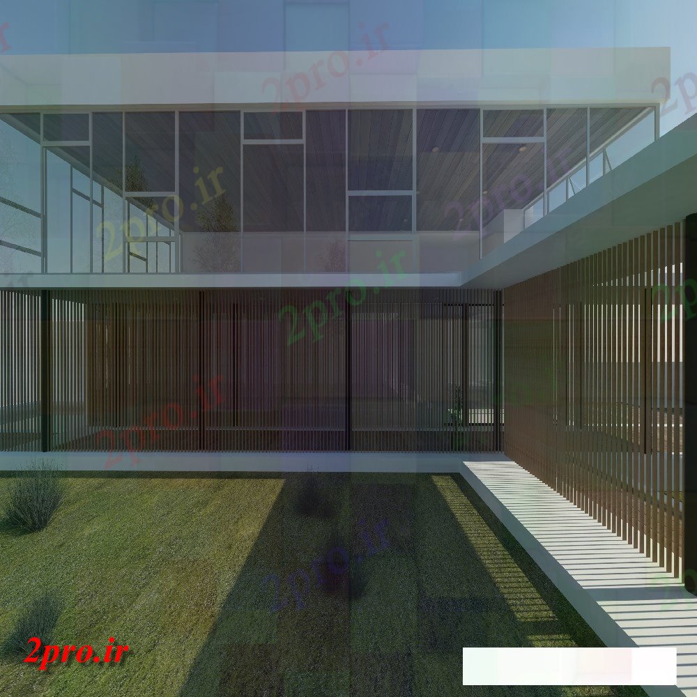 دانلود تری دی  معماری خانه مدرن مدل SketchUp D کد  (کد20713)