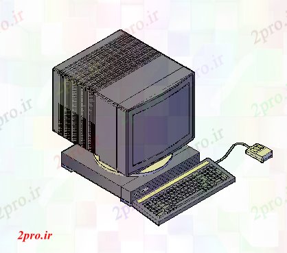 دانلود تری دی  D طراحی  از بلوک کامپیوتر کد  (کد20751)