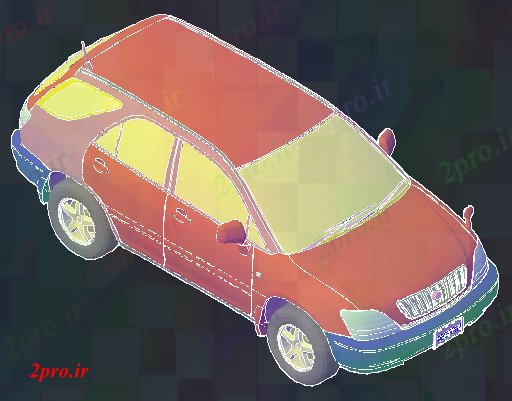 دانلود تری دی  D خودرو تویوتا غارتگر طراحی طراحی ماشین کد  (کد20810)
