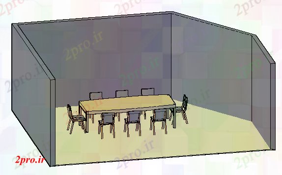 دانلود تری دی  طراحی D نشست اتاق طراحی کد  (کد21024)