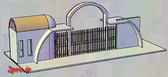 دانلود تری دی  D طراحی طراحی اصلی طراحی ورودی دروازه کد  (کد21180)
