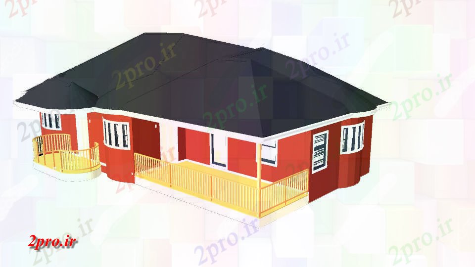دانلود تری دی  مدرن خانه  کد  (کد21181)