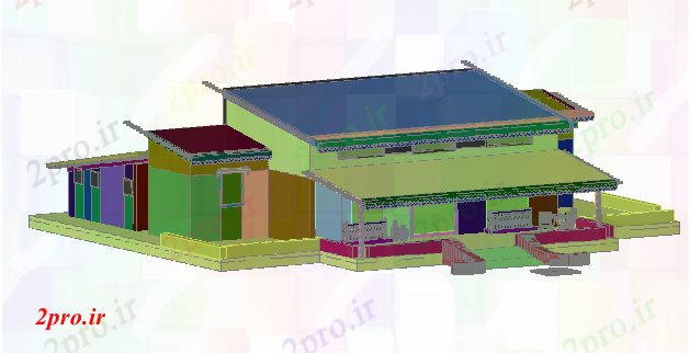 دانلود تری دی  D سقف نوع ویلا طراحی طراحی کد  (کد21378)