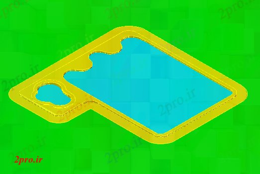 دانلود تری دی  D طراحی طراحی از شنا طراحی حوضچه کد  (کد21588)