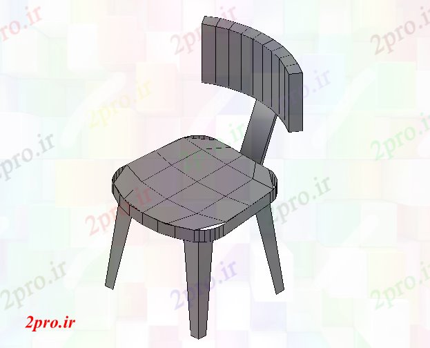 دانلود تری دی  ناهار خوری مدرن صندلی D مدل در اتوکد طراحی  کد  (کد21700)