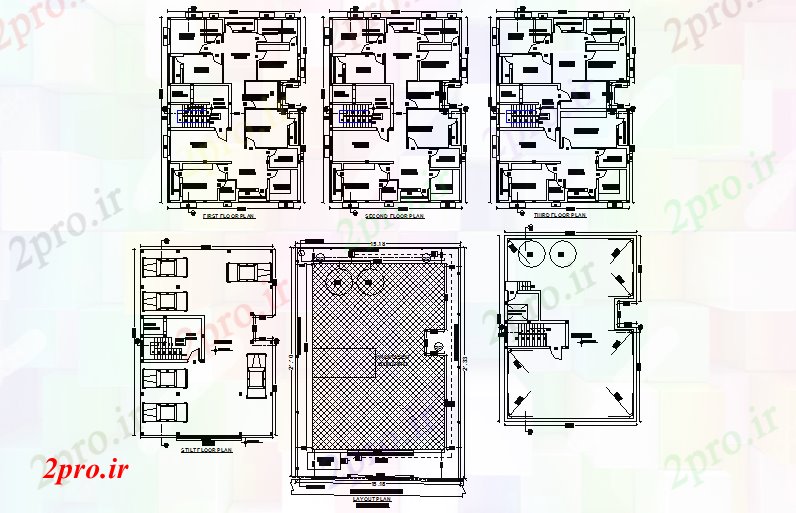 دانلود تری دی  ساختمان خانه فایل dwg جزئیات کد  (کد21763)