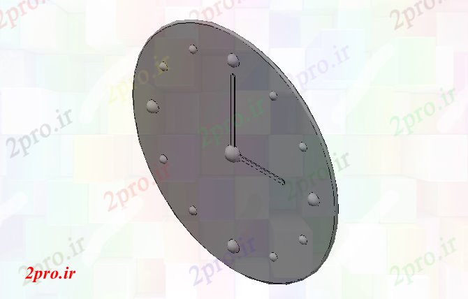 دانلود تری دی طراحی مقابل  ساعت طراحی کد  (کد21879)