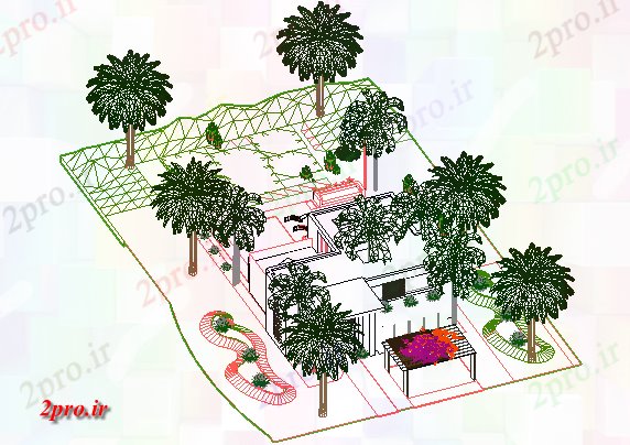 دانلود تری دی  خورشیدی خانه  D فایل dwg طرح جزئیات کد  (کد21922)