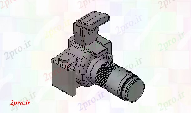 دانلود تری دی  جزئیات دوربین DSLR در D کد  (کد21987)