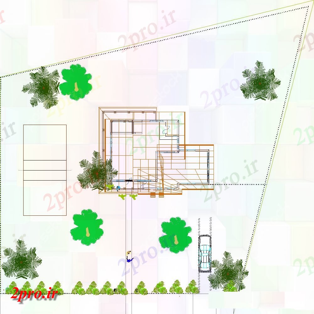 دانلود تری دی خانه های ییلاقی مشاهده معماری در فایل DWG 3D (کد22288)
