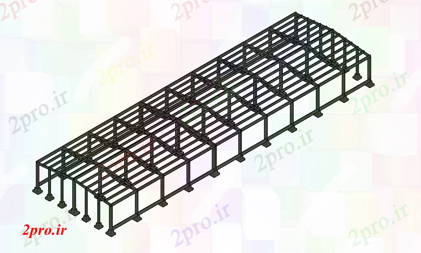 دانلود تری دی  بتن جزییات طرح فایل dwg جزئیات. کد  (کد22334)