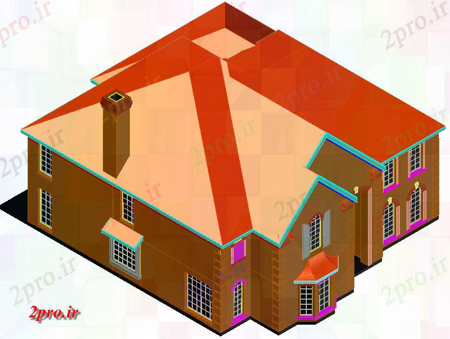 دانلود تری دی  اصلی  D طرح جزئیات کد  (کد22406)