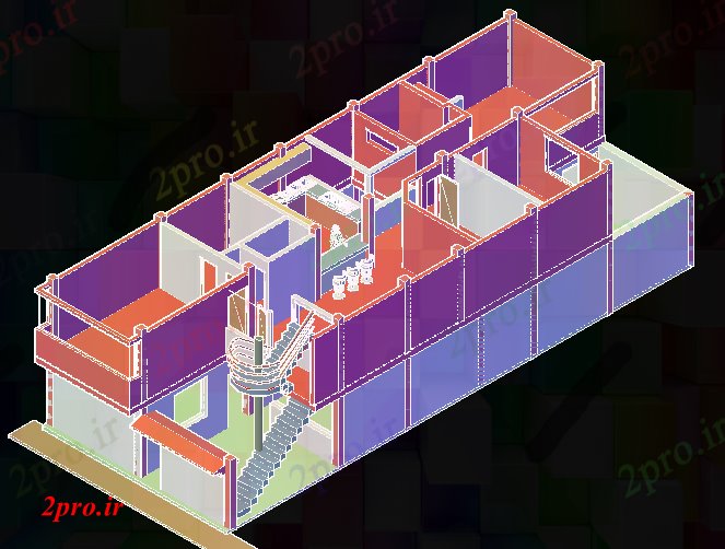 دانلود تری دی   D برنامه ریزی خانه عمل بالا بردن فایل dwg کد  (کد22588)