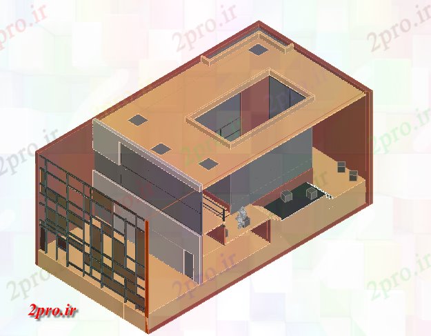 دانلود تری دی  طراحی پارتیشن D خانه کد  (کد22627)
