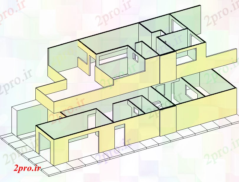 دانلود تری دی  جزئیات  D طرح خانه فایل layout کد  (کد22659)