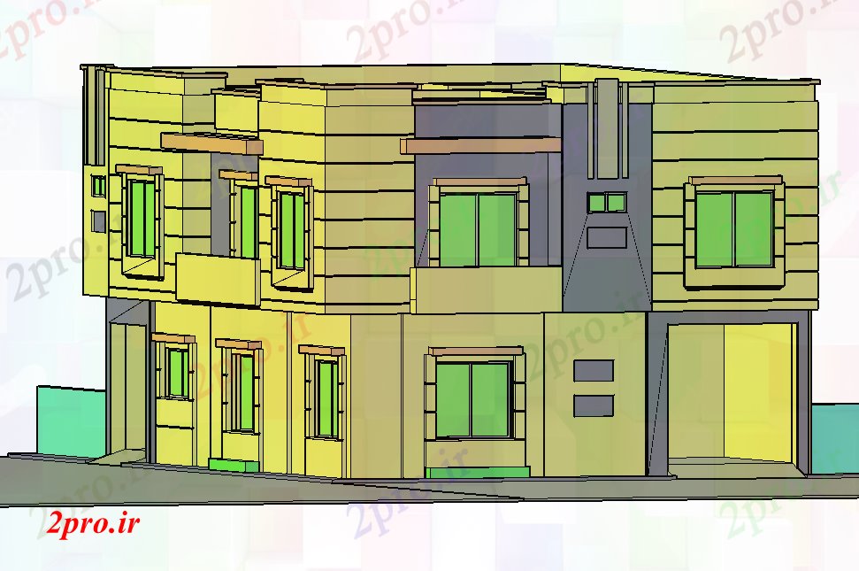 دانلود تری دی   D طرح خانه فایل layout کد  (کد22726)
