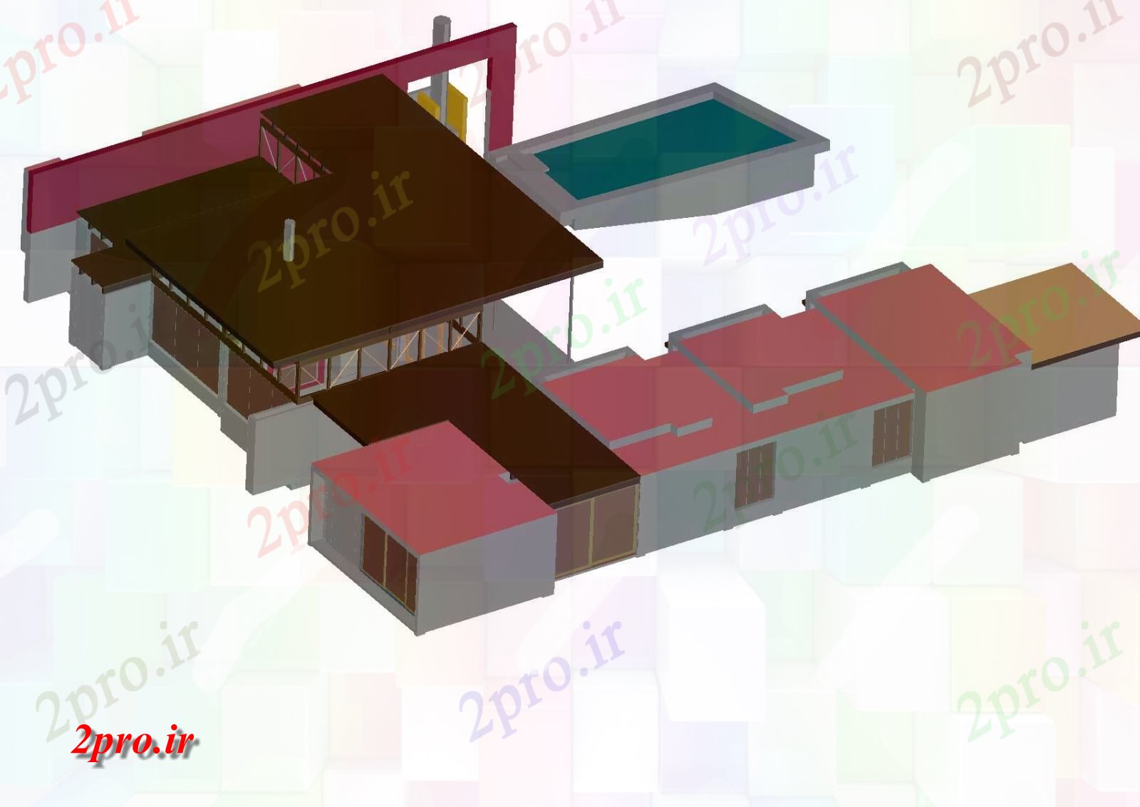 دانلود تری دی  خانه  D فایل طرح autoacd کد  (کد22779)