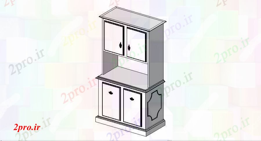 دانلود تری دی  خلاق ها D  کوچک بلوک کابینه طراحی جزئیات  کد  (کد22876)