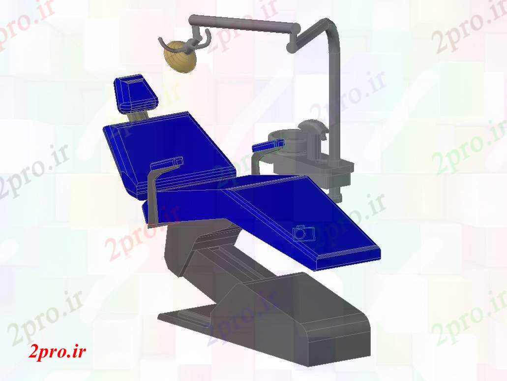 دانلود تری دی  صندلی دندانپزشک طراحی D جزئیات طراحی    کد  (کد22916)