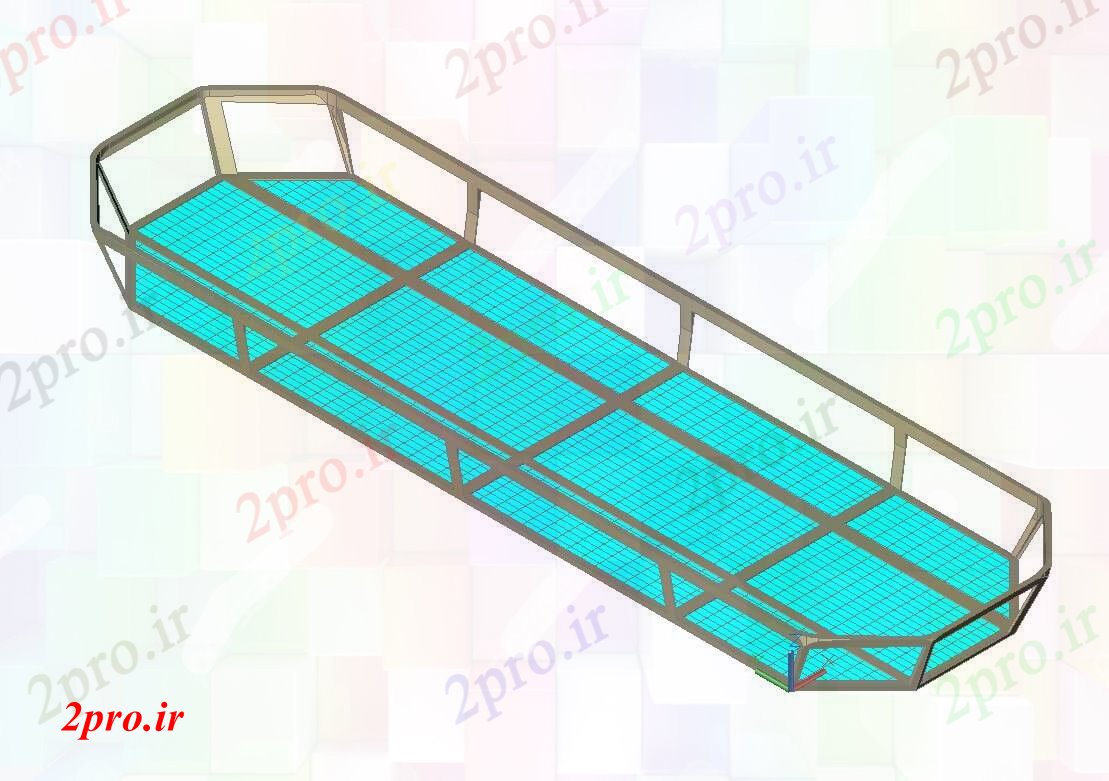 دانلود تری دی  برانکارد D بلوک ارتفاع  ثابت جزئیات فایل dwg کد  (کد22921)