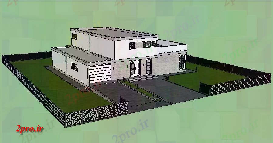 دانلود تری دی  فایل SketchUp از خانههای ییلاقی در D کد  (کد23181)