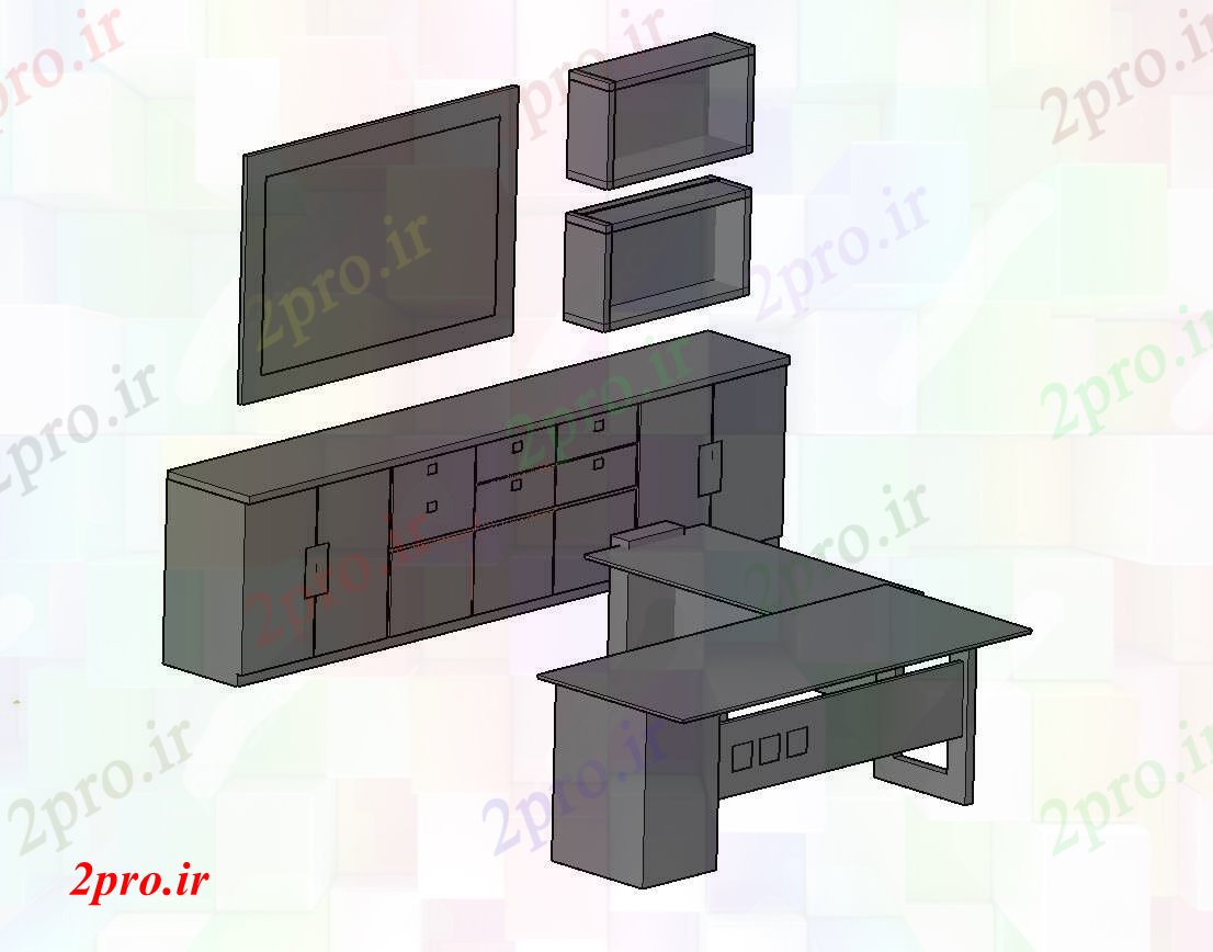 دانلود تری دی  D طراحی میز کد  (کد23225)