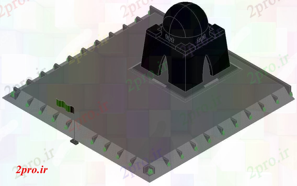 دانلود تری دی  D طراحی مسجد کد  (کد23340)