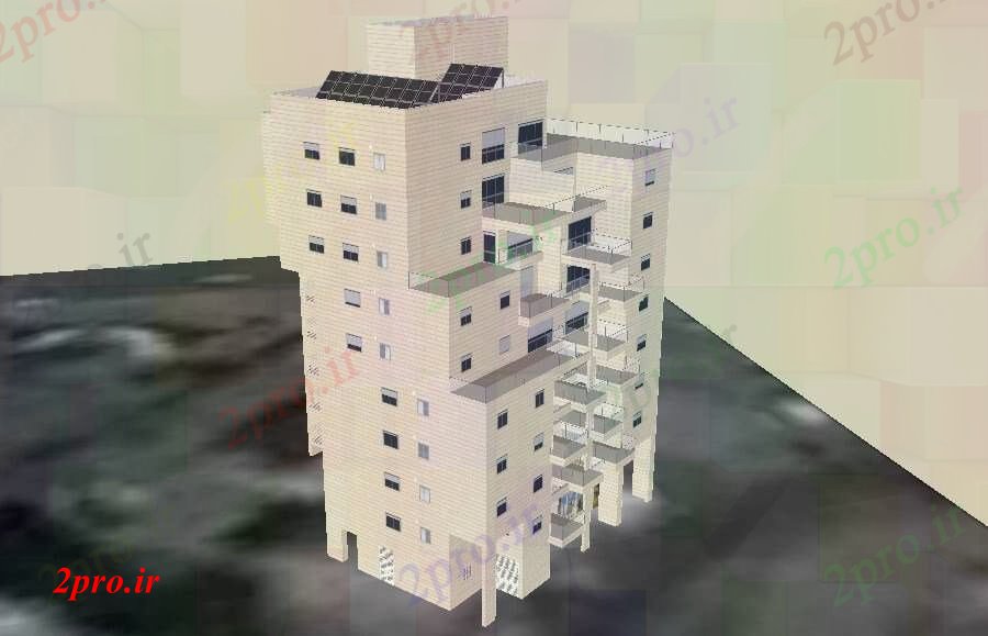 دانلود تری دی  D طراحی از طراحی آپارتمان در فایل SKP کد  (کد23433)