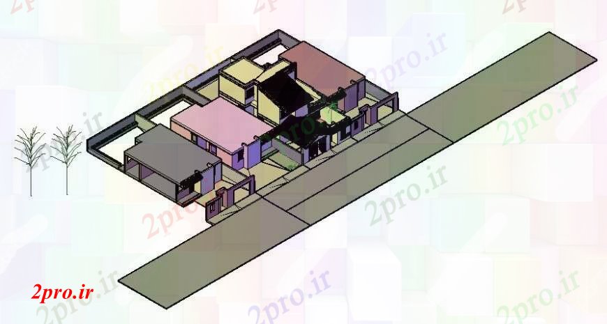 دانلود تری دی   طراحی  جزئیات آپارتمان d قطعه فایل dwg مدل کد  (کد23640)