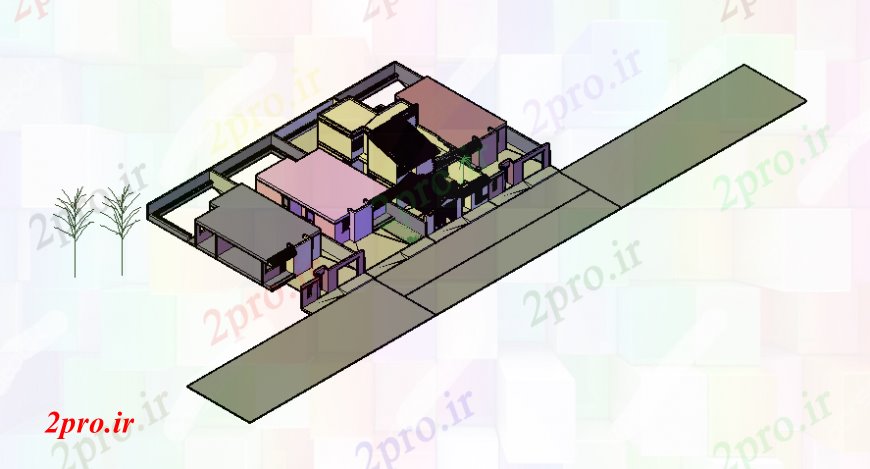 دانلود تری دی  D جزئیات مدل مسکن واحد آپارتمان طراحی بیرونی فایل اتوکد کد  (کد23745)