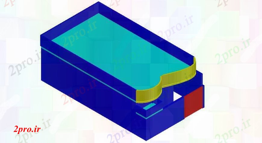 دانلود تری دی  یک خانواده D خانه بالای صفحه نمایش مدل  طراحی جزئیات  کد  (کد23768)