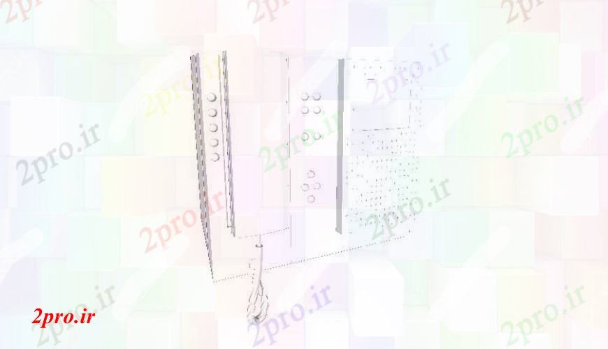 دانلود تری دی  میدان غلاف الکتریکی مدل D  طراحی جزئیات SKP فایل کد  (کد23818)