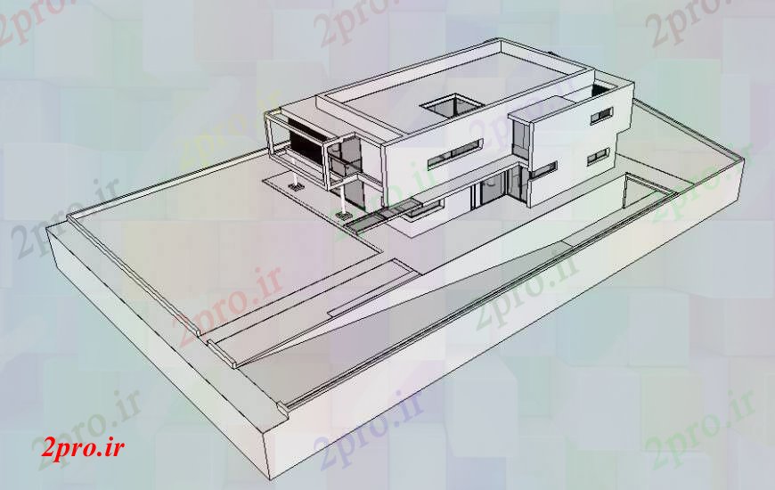 دانلود تری دی  مسکونی بلوک مسکن مدل D جزئیات جزئیات نقشه ها در طرح تا کد  (کد23846)