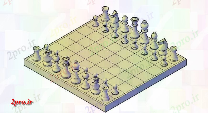 دانلود تری دی  شطرنج نمایش D در فایل  خودکار تنظیم کد  (کد23943)