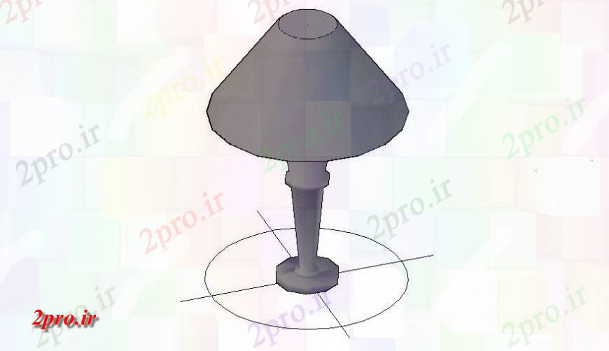 دانلود تری دی  D مدل از جزئیات لامپ نور طراحی  از واحد برق فایل اتوکد کد  (کد24021)