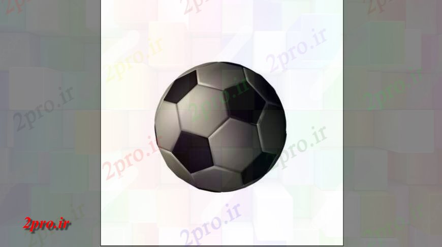 دانلود تری دی  طراحی فوتبال خلاق D  بلوک جزئیات حداکثر فایل کد  (کد24159)