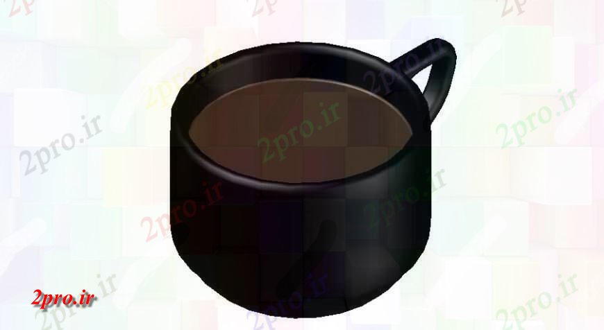 دانلود تری دی  جزئیات آشپزخانه خلاق فنجان چای  بلوک D رسم حداکثر فایل کد  (کد24162)