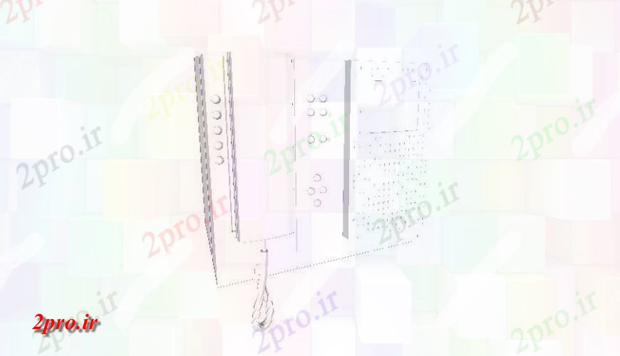 دانلود تری دی  کابین شیشه ای مدل D جزئیات طراحی   SKP فایل کد  (کد24244)