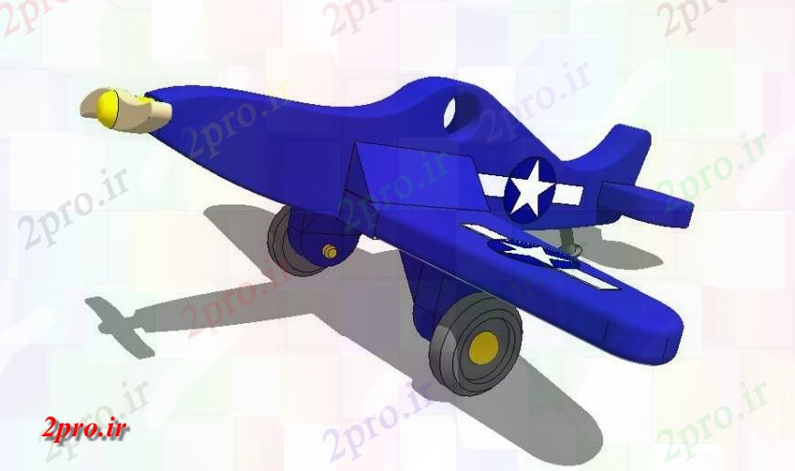 دانلود تری دی  D مدل هواپیما اسباب بازی جزئیات طرح تا فایل کد  (کد24315)