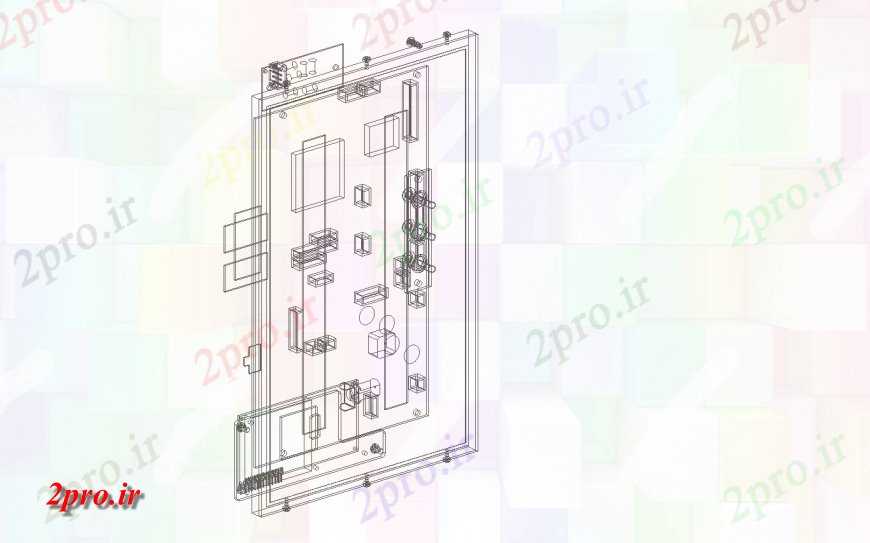 دانلود تری دی  باشگاه خانه جزئیات ساخت و ساز مدل d در فایل dwg اتوکد. کد  (کد24445)