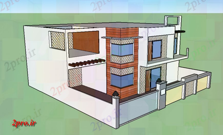 دانلود تری دی  جزئیات از  د خانه معین فایل layout کد  (کد24499)