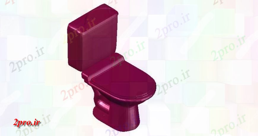 دانلود تری دی  توالت جزئیات از حمام ها D فایل dwg کد  (کد24542)