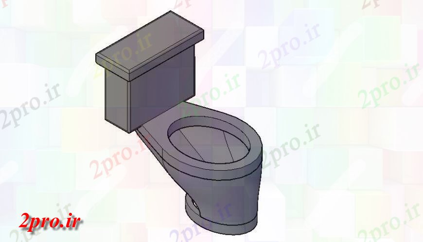 دانلود تری دی  حمام به سبک غربی جزئیات جزئیات مفهوم D کد  (کد24564)