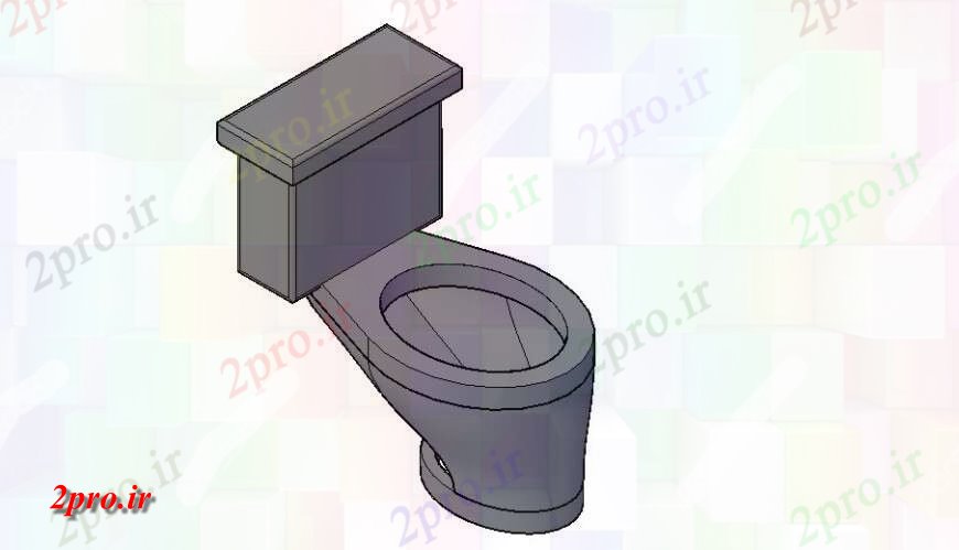 دانلود تری دی  حمام D مفهوم فایل dwg کد  (کد24565)