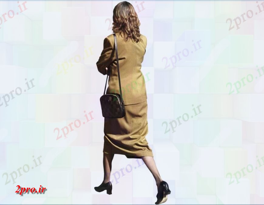 دانلود تری دی  D مدل از جزئیات زنان راه رفتن طرح فایل jpg کد  (کد24593)