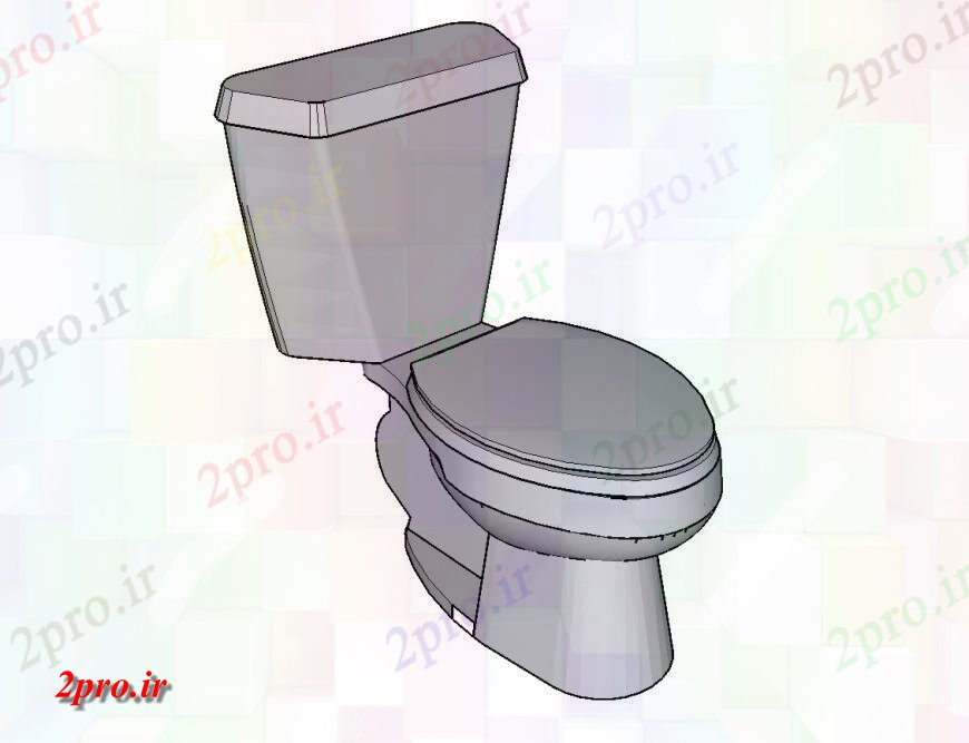دانلود تری دی  ورق توالت بلوک طراحی D طراحی جزئیات  کد  (کد24627)