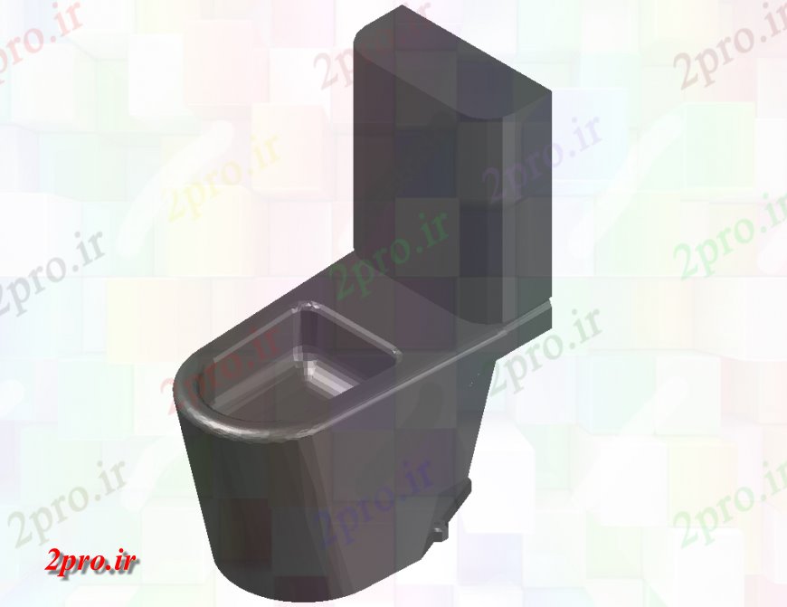 دانلود تری دی  خلاق ورق توالت بالای صفحه نمایش بلوک  طراحی جزئیات  D کد  (کد24723)