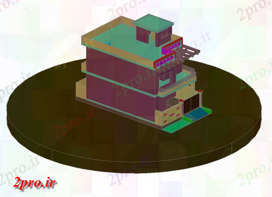 دانلود تری دی  دو داستان D خانه طراحی  طراحی جزئیات  کد  (کد24870)