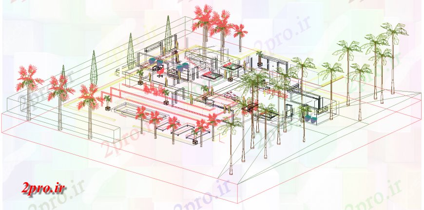 دانلود تری دی  خانه مدرن مدل d در  اتوکد. کد  (کد24872)