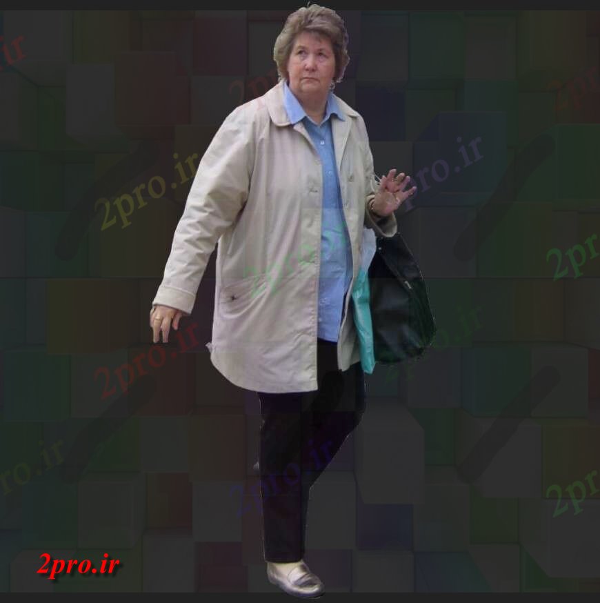 دانلود تری دی  سالمندان زن بلوک  جزئیات مدل d فایل layout کد  (کد25011)